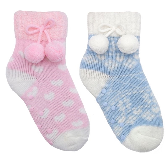 Picture of £2.99 GIRLS P.POM SLIPPER SOCKS (12)