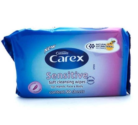 Picture of £1.00 CAREX SENSITIVE WIPES 50's (36)