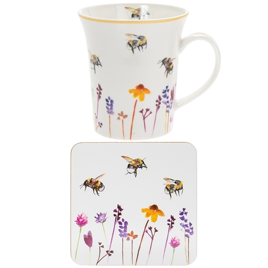 Picture of £4.99 BUSY BEE MUG & COASTER (6)