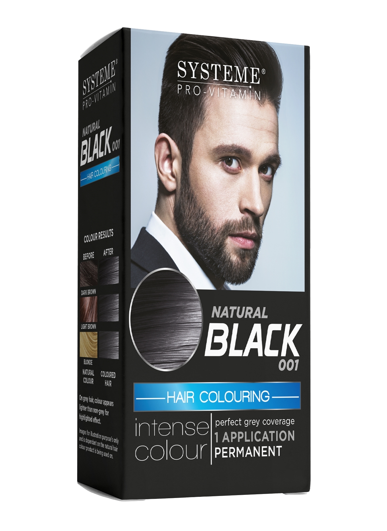 £1.00 MEN'S HAIR COLOUR NAT BLACK - Greenheys Sundries