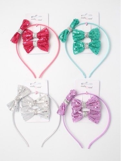 £1.49 MOLLY ROSE BOW ALICE & CLIPS - Greenheys Sundries