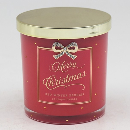 Picture of £7.99 MADELAINE 220g CANDLE RED