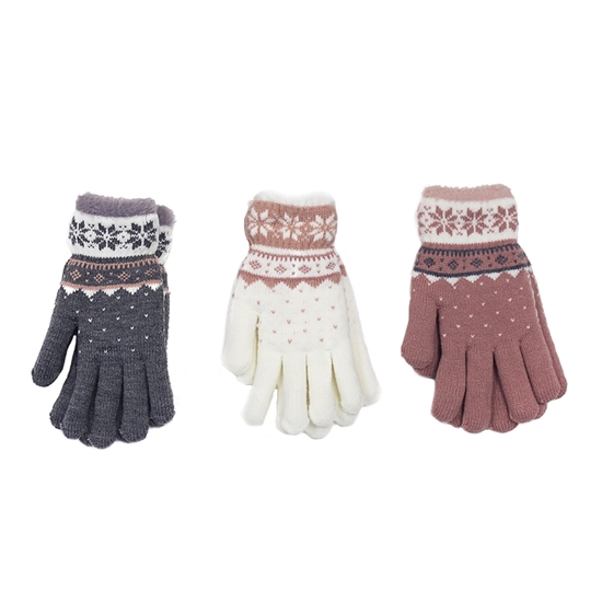 Picture of £5.99 LADIES COZY GLOVES 3 ASSTD