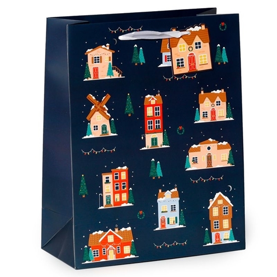 Picture of £1.00 CHRISTMAS VILLAGE LARGE GIFT BAG