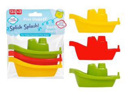 Picture of £1.99 FIRST STEPS FLOATING BATH BOATS x3