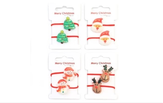 Picture of £1.00 CHRISTMAS HAIR ELASTICS ASSTD