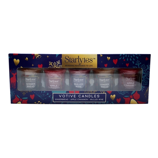 Picture of £4.99 STARLYTES 5 PACK VOTIVE CANDLES