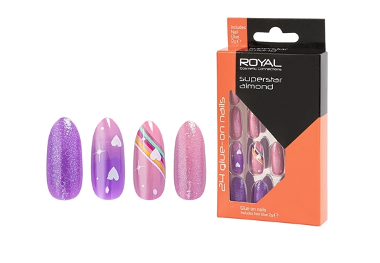 Picture of £2.99 ROYAL SUPERSTAR ALMOND NAILS