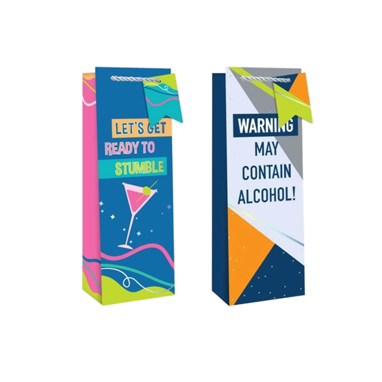 Picture of £1.00 GIFT BAGS BRIGHT QUOTES BOTTLE