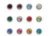 Picture of £1.00 CAFLON ERINGS BIRTHSTONE ASSTD(12)