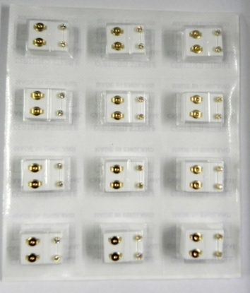 Picture of £1.00 CAFLON STUD EARRINGS CRYSTAL (12)