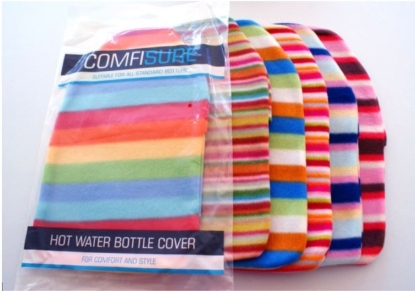 Picture of £1.49 STRIPE FLEECE H.W.BOTTLE COVERS