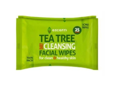 Picture of £1.25 TEA TREE FACE WIPES TWIN PACK