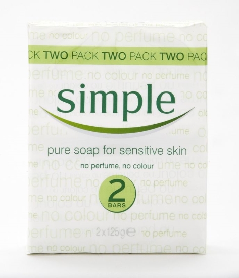 Picture of £1.50 SIMPLE TWIN PACK SOAPS 2 x 100g