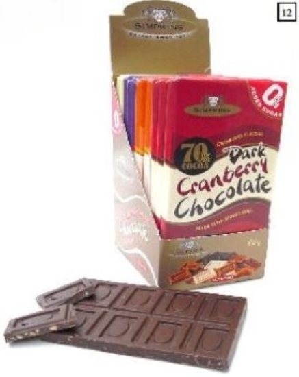 Picture of £2.49 SIMPKINS NO ADDED SUGAR BARS (12)