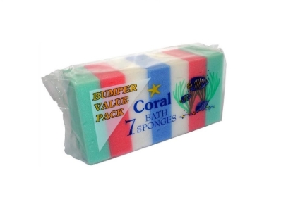 Picture of £0.99 CS BEAUTY BATH SPONGES 7 PACK