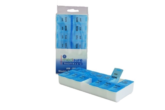 Picture of £2.99 MEDISURE A.M-P.M WEEKLY PILL BOX