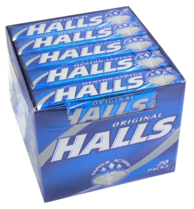 Picture of £0.85 HALLS ORIGINAL S.FREE 33.5g (20)