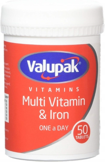 Picture of £1.58 VALUPAK MULTIVITAMIN & IRON