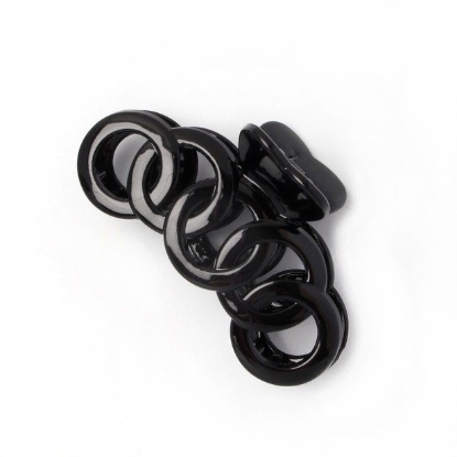 Picture of £1.29 MOLLY ROSE CIRCLES BLACK CLAMP
