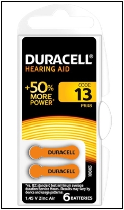 Picture of £4.99 DURACELL HEARING AID BATTERIES 13