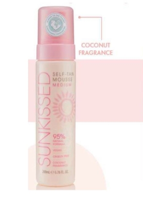 Picture of £3.99 SUNKISSED SELF TAN MOUSSE MEDIUM