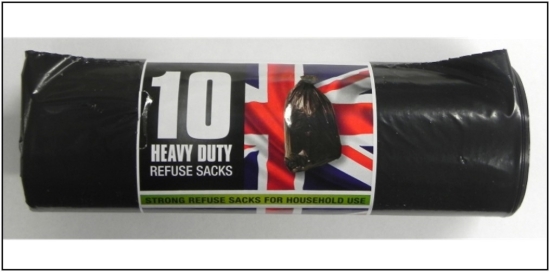 Picture of £1.50 HEAVY DUTY BIN BAGS 10's
