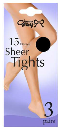 Picture of £3.99 J.GRAY 3PP15 DEN.MED.TIGHTS BLACK