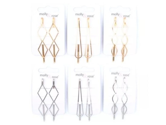 Picture of £1.29 MOLLY ROSE 2 DECORATIVE HAIR SLIDE