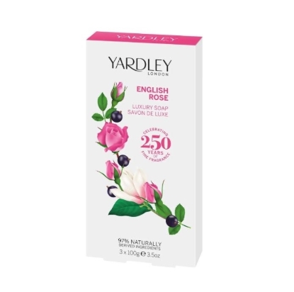 Picture of £14.00/9.75 YARDLEY ROSE SOAPS 100Gx3