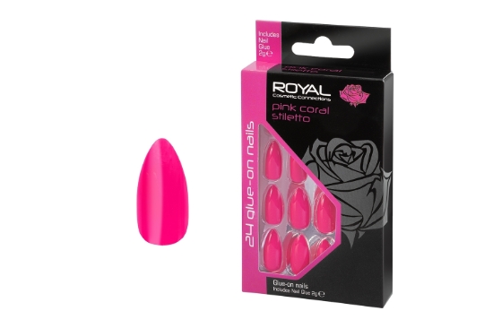 Picture of £2.99 ROYAL PINK CORAL NAILS