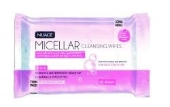 Picture of £1.25 NUAGE 2 x MICELLAR FACE WIPES