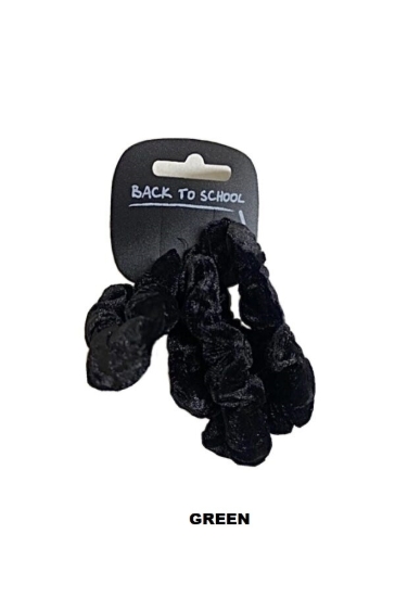 Picture of £1.29 BACK TO SCHOOL3 SCRUNCHIES GREEN