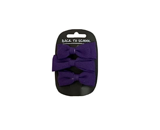 Picture of £1.29 BACK TO SCHOOL 3 BOW BEAKS MAROON