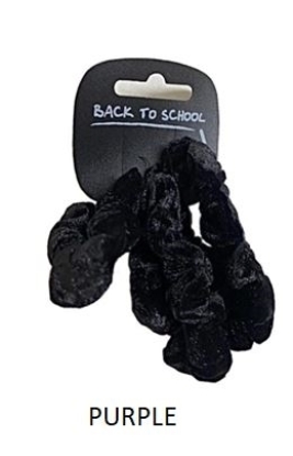 Picture of £1.29 BACK TO SCHOOL 3 SCRUNCHIES PURPL