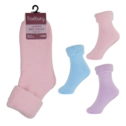 Picture of £1.99 LADIES BED SOCKS 3 ASSTD