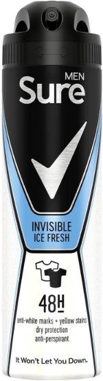 Picture of £2.25 SURE 150ml A/P INVISIBLE ICE MENS