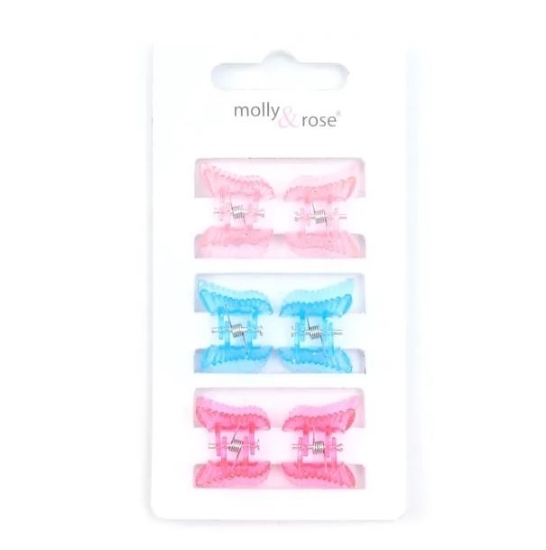 Picture of £1.29 BUTTERFLY MINI HAIR CLAMPS x 6