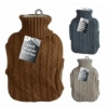 Picture of £4.99 HOT WATER BOTTLES KNITTED 2L 3 AST