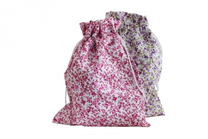 Picture of £1.99 NEW FLORAL DRAWSTRING BAGS
