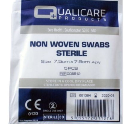 Picture of £0.49 QUALICARE GAUZE SWAB STER.7.5cm