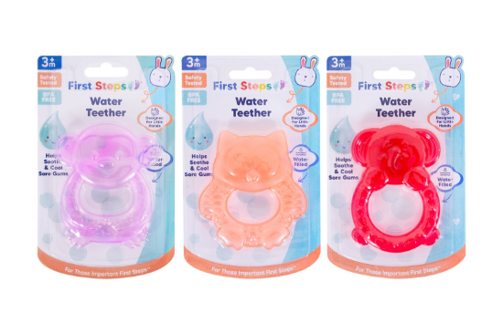 Picture of £1.49 FIRST STEPS WATER TEETHERS 3 ASSTD