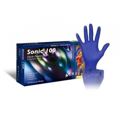 Picture of £7.00 BLUE NITRILE GLOVES X100 LARGE