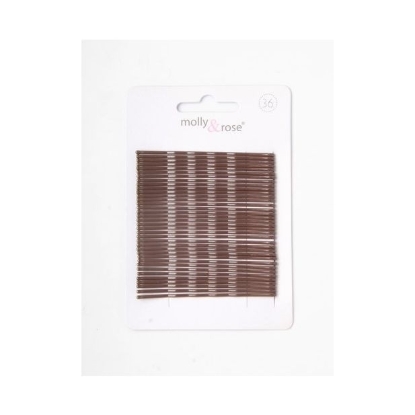 Picture of £1.00 MOLLY ROSE HAIR GRIPS  BROWN LONG