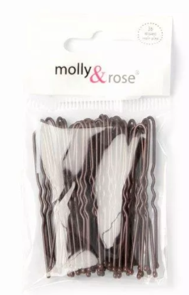 Picture of £1.00 MOLLY ROSE BROWN HAIRPINS MEDIUM