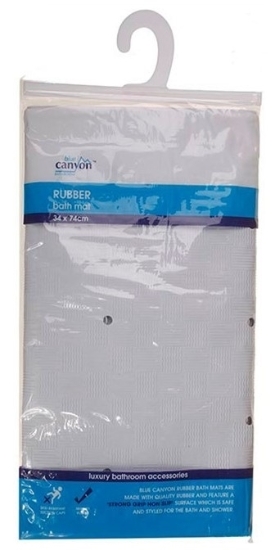 Picture of £9.99 BATH MAT WHITE 34cm x 74cm