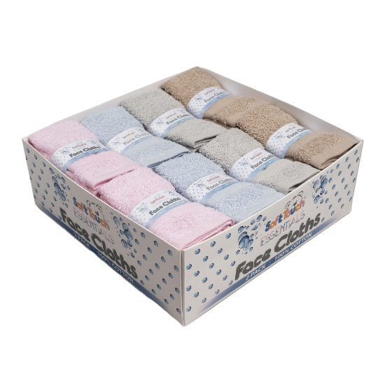 Picture of £1.50 FLANNELS BABY TWIN PACK BANDED