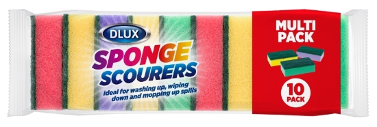 Picture of £1.00 CS SCOURING SPONGES x 10 PACK