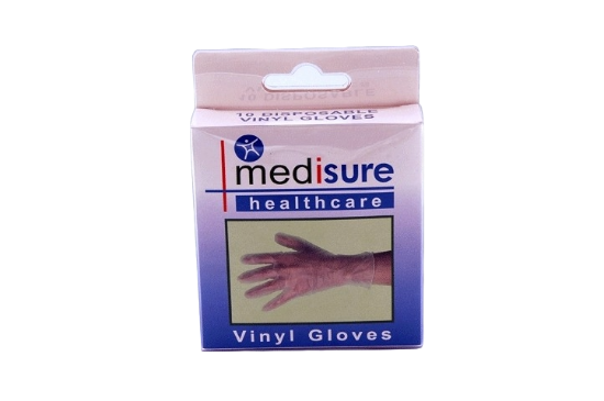 Picture of £1.99 MEDISURE VINYL GLOVES 10's