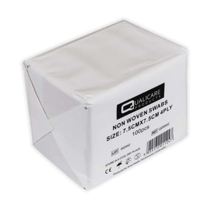 Picture of £1.99 QUALICARE GAUZE SWABS 7.5cm (100)